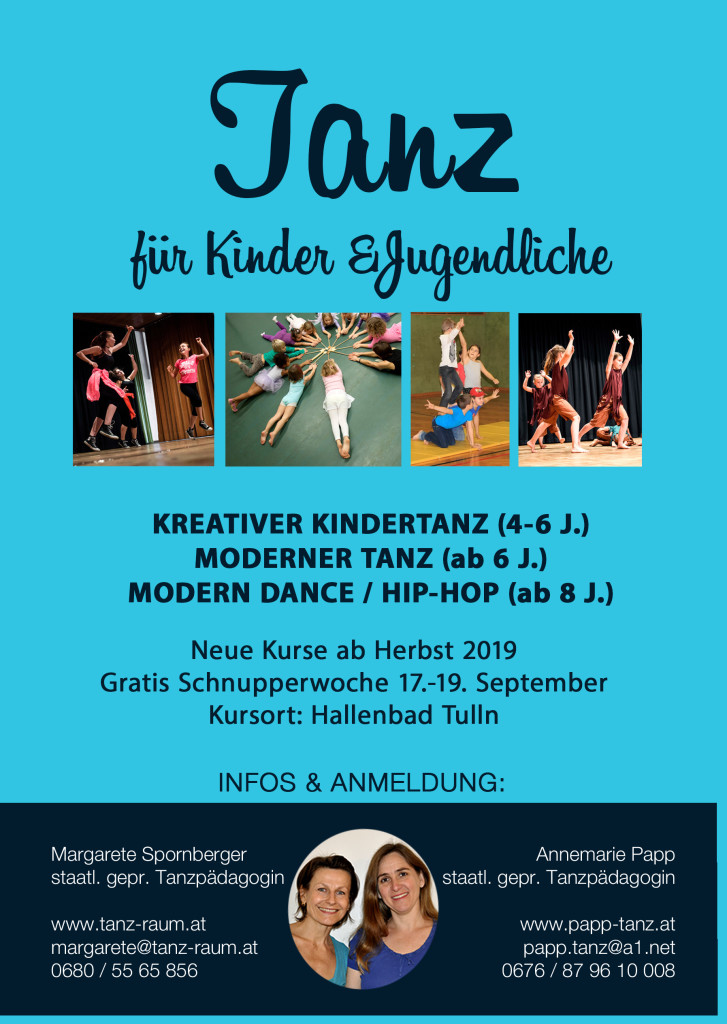 Folder Tanz für Kinder & Jugendliche 2019/20